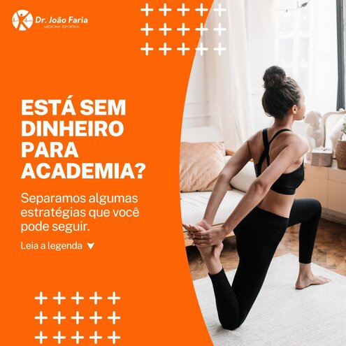 Está sem dinheiro para academia?