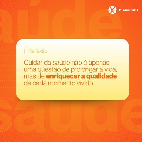 Investir em sua saúde NUNCA será um desperdício.