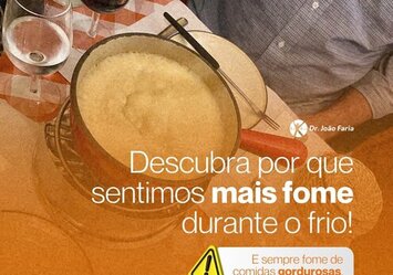 Descubra por que sentimos mais fome durante o frio!