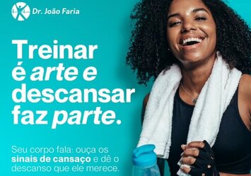 Treinar é arte e descansar faz parte