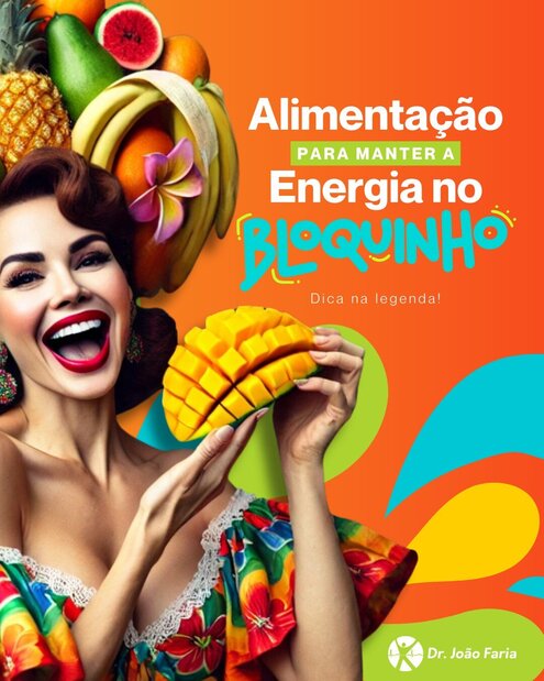 Alimentação para manter a energia do bloquinho