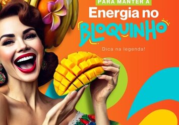Alimentação para manter a energia do bloquinho