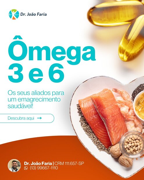 ômega 3 e 6 - Os seus aliados para um emagrecimento saudável!
