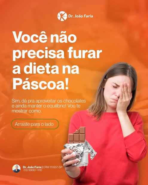 Você não precisa furar a dieta na Páscoa!