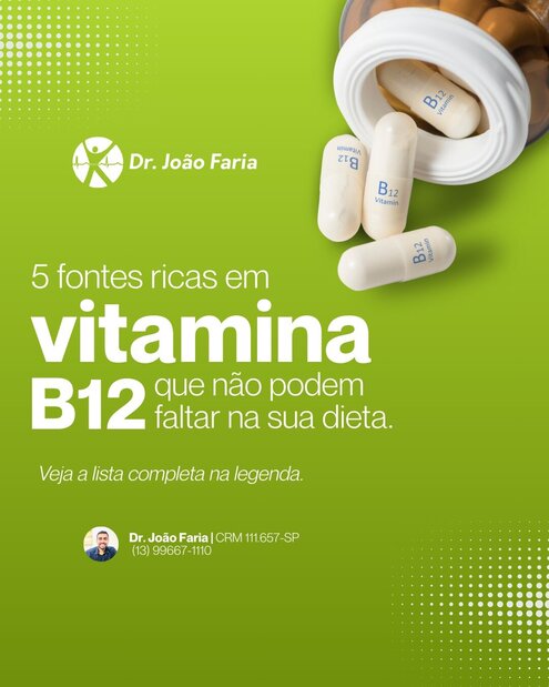 5 Fontes ricas em vitamina B12 que não podem faltar na sua dieta