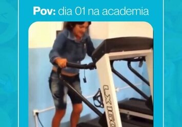  Primeiro dia de academia é sempre o pior.