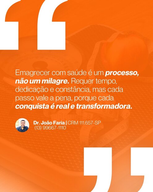 Emagrecer com saúde é um procsso, não um milagre