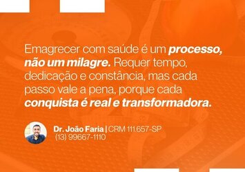 Emagrecer com saúde é um procsso, não um milagre