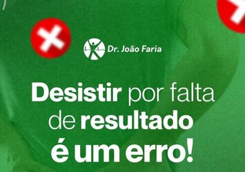 Desistir por falta de resultado é um erro