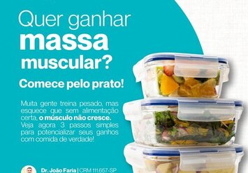 Quer ganhar massa muscular?