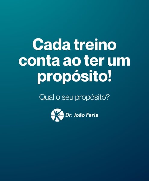 cada treino conta ao ter um propósito!
