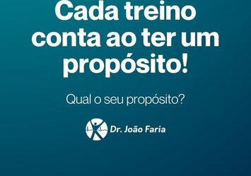 cada treino conta ao ter um propósito!