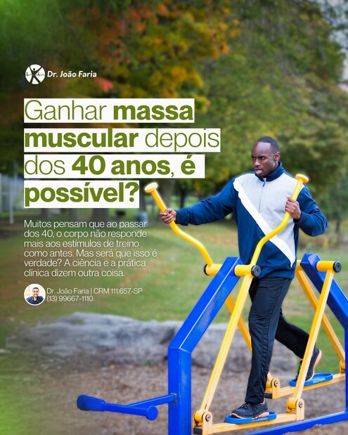 Ganhar massa muscular depois dos 40 anos é possível?