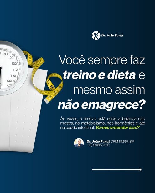 Você sempre faz treino e dieta e mesmo assim não emagrece?