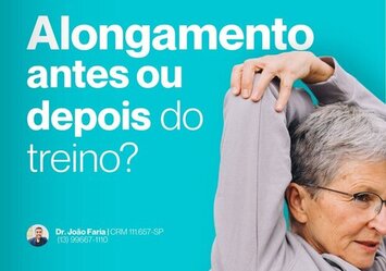 Alongamento antes ou depois do treino