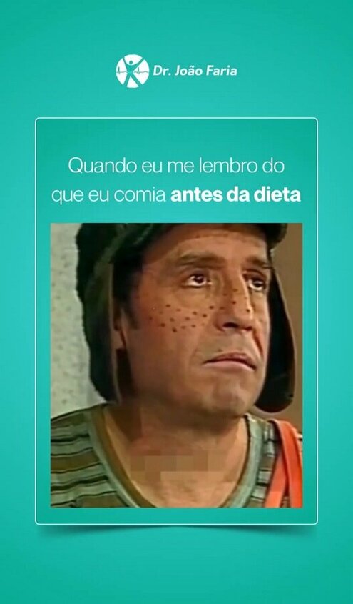 Quando me lembro o que eu comia antes da dieta