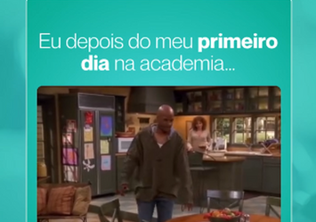 Eu depois do meu primeiro dia de academia