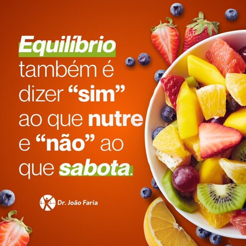 Equilíbrio também é dizer 