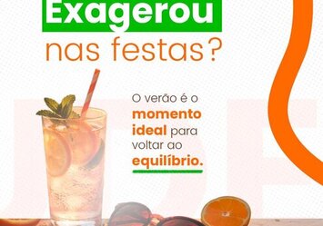 Exagerou nas festas?