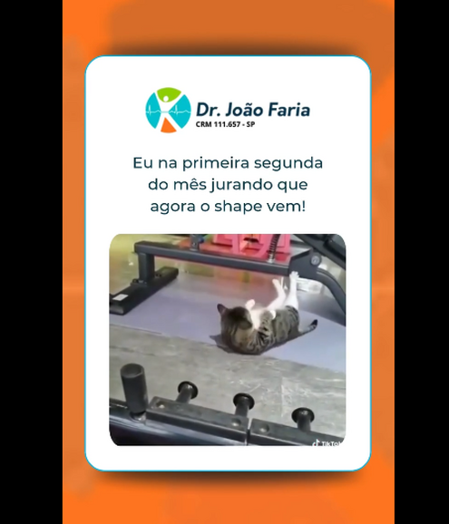 Eu na primeira segunda do mês, jurando que agora o shape vem!