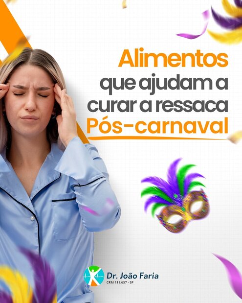 Alimentos que ajudam a curar a ressaca Pós-Carnaval