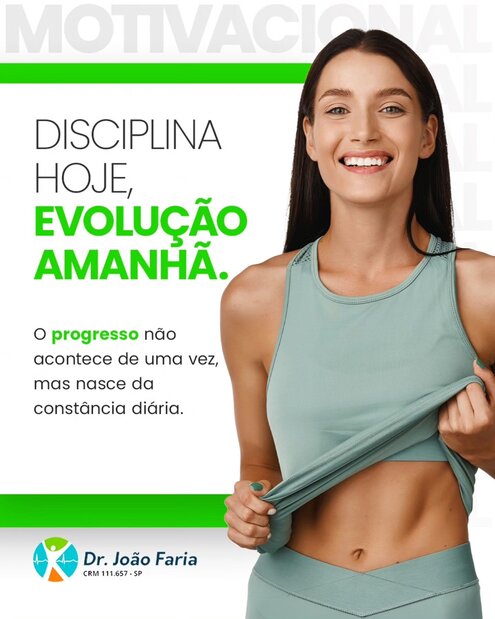 Disciplina hoje, evolução amanhã