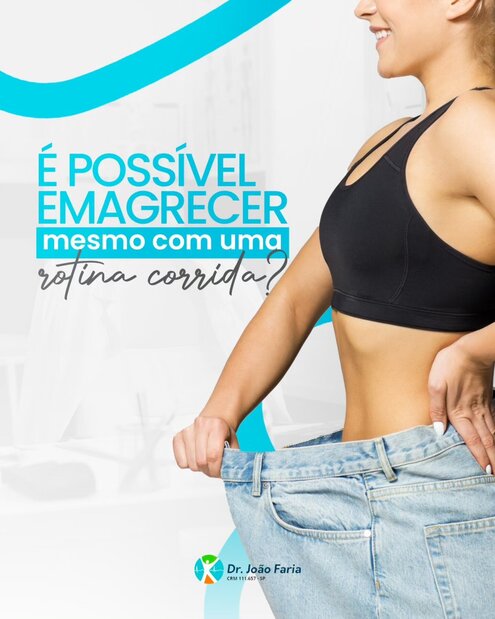 É possível emagrecer mesmo com uma rotina corrida?