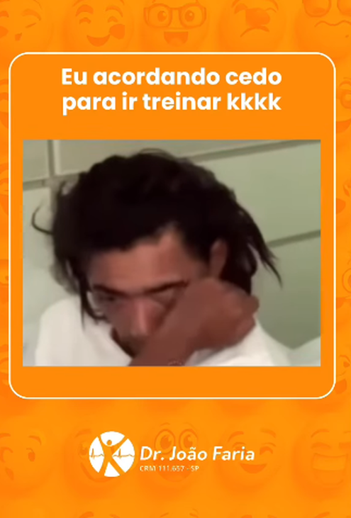 Eu acordando cedo para ir treinar kkk