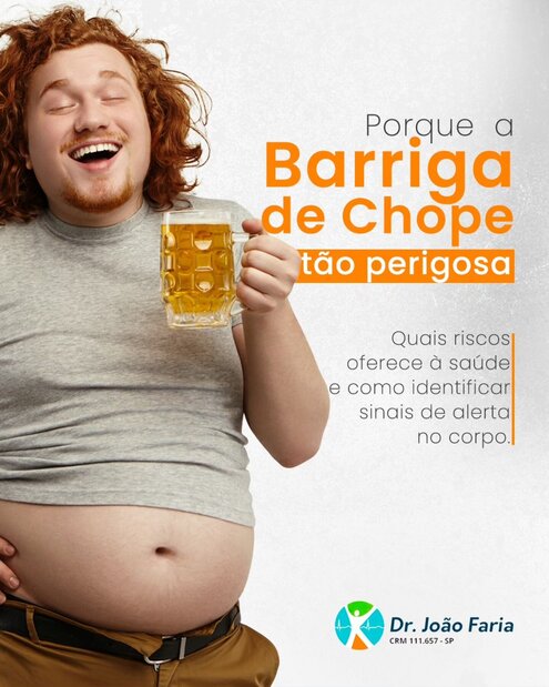 Porque a barriga de chope é tão perigosa?