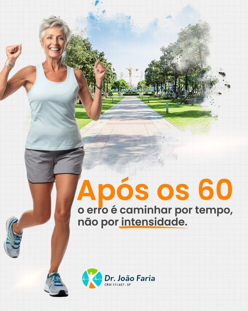 Após os 60, o erro é caminhar por tempo, não por intensidade