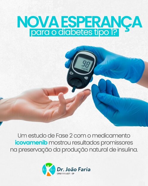 Nova esperança para diabetes tipo 1