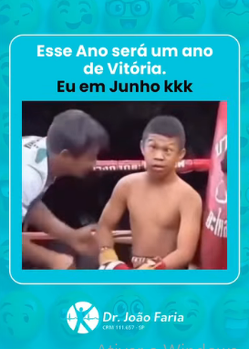 Esse Ano será um ano de Vitória. Eu em junho kkk