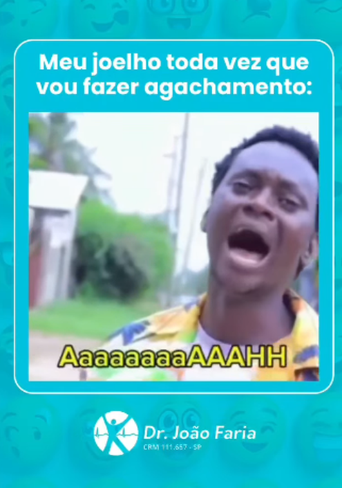 Meu joelho toda vez que faço agachamento