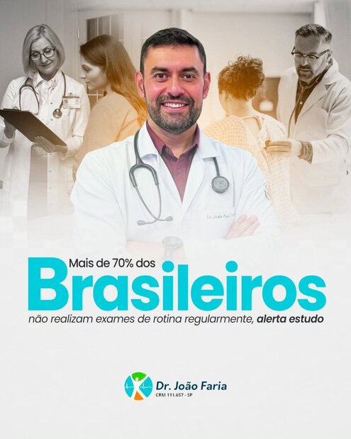 Mais de 70% dos brasileiros não realizam CHECK-UP médico