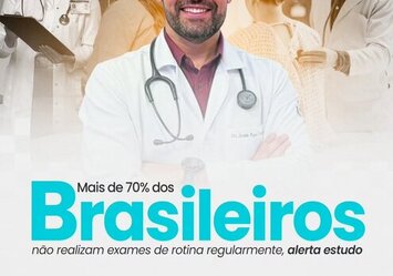 Mais de 70% dos brasileiros não realizam CHECK-UP médico